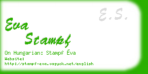eva stampf business card